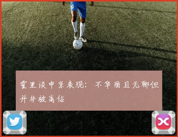 霍里谈申京表现：不华丽且无聊但并非被高估